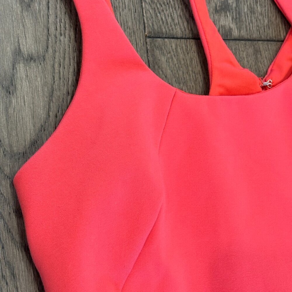 Halston Heritage Coral Bodycon Dress – Size Small - Picture 5 of 13